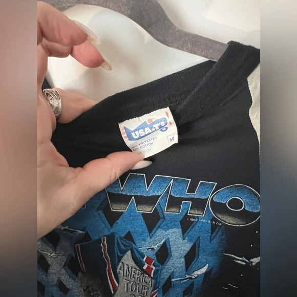 Vintage | The Who | 1982 North American Tour Baseball 3/4 Length Sleeve | Size M - Picture 5 of 5